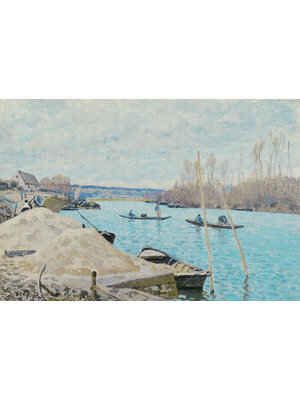Painted Memories 2 - 8080 - The Seine at Port-Marly, Piles of Sand