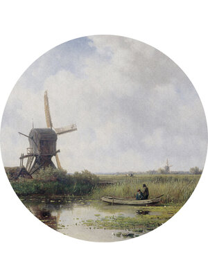 Painted Memories 2 - 8044C - Circle Dutch Landscape