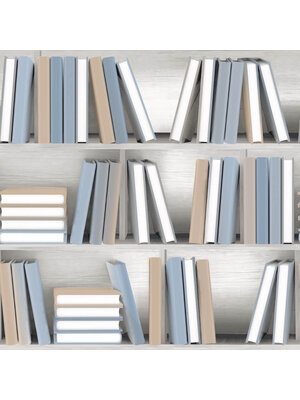Illusion - L154-01 - Boekenplank Beige/Blauw Illusion - L154-01 - Boekenplank Beige/Blauw