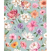 Illusion - M888-01 - Bloemen Blauw/Roze