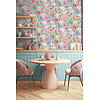 Illusion - M888-01 - Bloemen Blauw/Roze