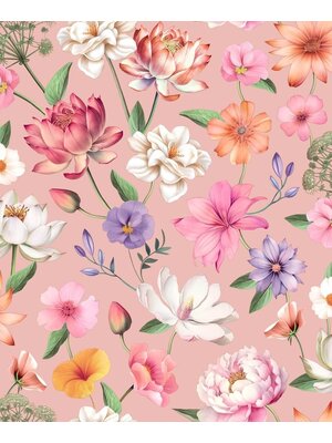 Illusion - M888-03 - Bloemen Roze/Paars Illusion - M888-03 - Bloemen Roze/Paars