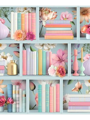 Illusion - M890-01 - Boekenplank Blauw/Multi Illusion - M890-01 - Boekenplank Blauw/Multi