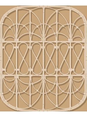 Illusion - M893-02 - Trellis Lichtbruin Illusion - M893-02 - Trellis Lichtbruin