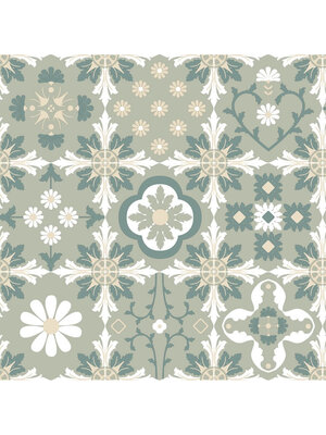 Illusion - M894-04 - Tegels Groen Illusion - M894-04 - Tegels Groen