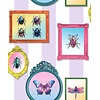 Illusion - M895-06 - Lijstjes/Insecten Lila/Multi