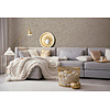 Hotel Luxe - 100096AH - Textured Marble Cappuccino/Gold
