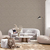 Hotel Luxe - 100096AH - Textured Marble Cappuccino/Gold