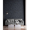 Hotel Luxe - 100100AH - Textured Marble Navy/Silver