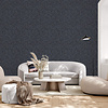 Hotel Luxe - 100100AH - Textured Marble Navy/Silver