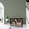 Hotel Luxe - 100111AH - Moorish Mosaic Teal/Gold
