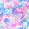 Adventure Awaits - 13785 - Neon Hearts Pink/Blue