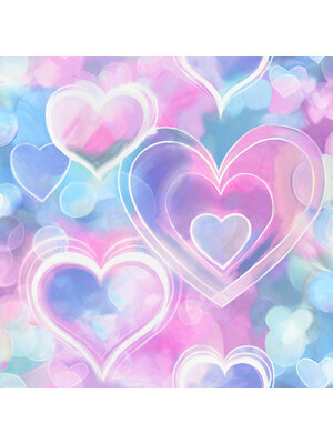Adventure Awaits - 13785 - Neon Hearts Pink/Blue