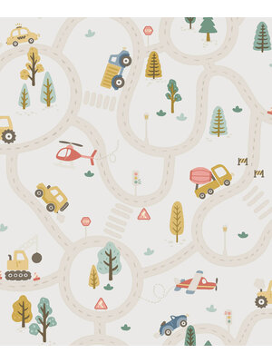 Adventure Awaits - 14080 - Roundabout Road Cream/Multi