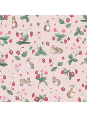 Adventure Awaits - 14141 - Bunnies & Berries Pink Adventure Awaits - 14141 - Bunnies & Berries Pink