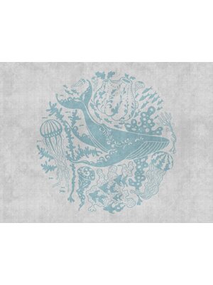 Livingwalls The Wall blauw behang | 383061