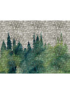 Livingwalls The Wall groen behang | 382451 Livingwalls The Wall groen behang | 382451