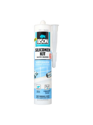 Bison Siliconenkit acrylbaden 310ml