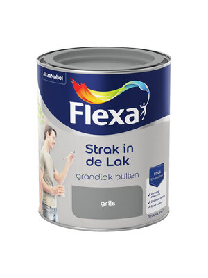 Flexa Strak in de Lak Grondlak Buiten - Grijs Flexa Strak in de Lak Grondlak Buiten - Grijs