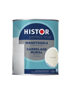 Histor Perfect Finish Wandtegels Zijdeglans - RAL 9010 Histor Perfect Finish Wandtegels Zijdeglans - RAL 9010