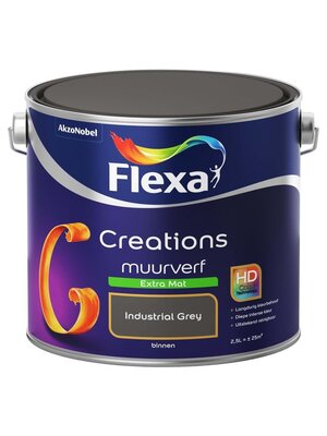 Flexa Creations Muurverf Extra Mat - Industrial Grey Flexa Creations Muurverf Extra Mat - Industrial Grey