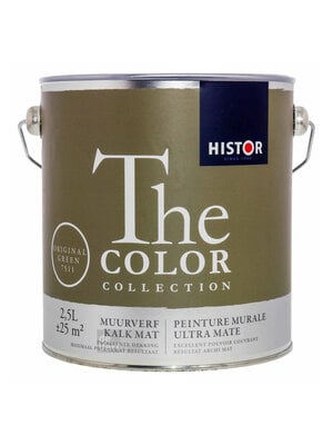 Histor The Color Collection Muurverf Kalkmat - Original Green - 2,5 liter Histor The Color Collection Muurverf Kalkmat - Original Green - 2,5 liter