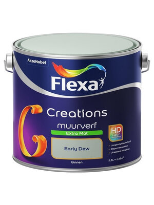 Flexa Creations Muurverf Extra Mat - Early Dew Flexa Creations Muurverf Extra Mat - Early Dew