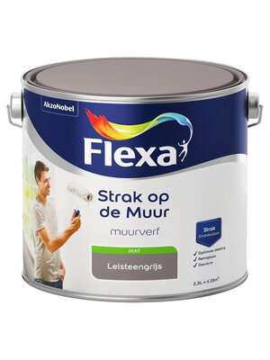 Flexa Strak op de Muur Muurverf - Mat - 2,5 liter - Leisteengrijs Flexa Strak op de Muur Muurverf - Mat - 2,5 liter - Leisteengrijs