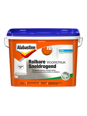 Alabastine Rolbare Voorstrijk Sneldrogend - Wit