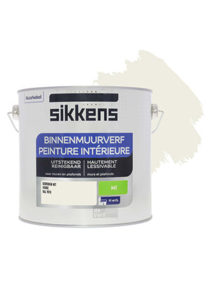 Sikkens Binnenmuurverf Mat - 2,5 liter RAL 9010 Sikkens Binnenmuurverf Mat - 2,5 liter RAL 9010