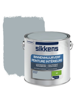 Sikkens Binnenmuurverf Mat - 2,5 liter Grijsblauw Sikkens Binnenmuurverf Mat - 2,5 liter Grijsblauw