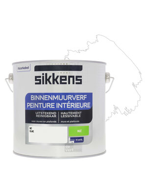 Sikkens Binnenmuurverf Mat - 2,5 liter Wit Sikkens Binnenmuurverf Mat - 2,5 liter Wit
