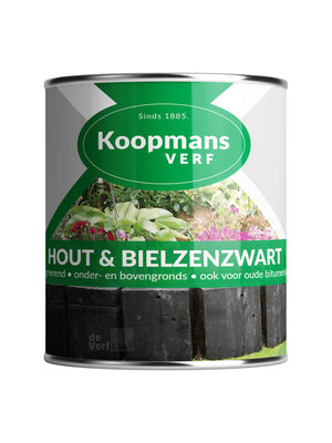 Koopmans Hout & Bielzenzwart 2,5 liter Koopmans Hout & Bielzenzwart 2,5 liter