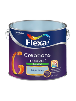 Flexa Creations Muurverf Extra Mat - Bright Skies Flexa Creations Muurverf Extra Mat - Bright Skies