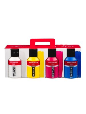 Amsterdam Acrylverf - set 4 x 500 ml - Primair Amsterdam Acrylverf - set 4 x 500 ml - Primair