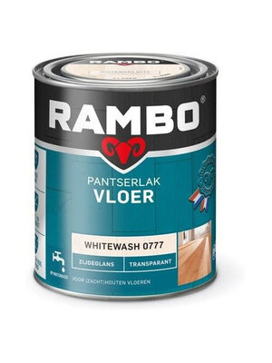 Rambo Pantserlak Vloer Transparant Zijdeglans - Whitewash