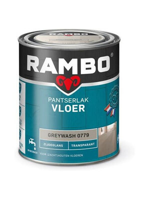 Rambo Pantserlak Vloer Transparant Zijdeglans - 750 ml Greywash