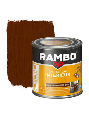 Rambo Pantserlak Interieur Transparant Zijdeglans - Puur palissander Rambo Pantserlak Interieur Transparant Zijdeglans - Puur palissander