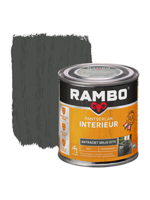 Rambo Pantserlak Interieur Transparant Mat - Antraciet grijs