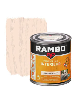 Rambo Pantserlak Interieur Transparant Mat - Whitewash