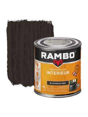 Rambo Pantserlak Interieur Transparant Mat - Blackwash Rambo Pantserlak Interieur Transparant Mat - Blackwash