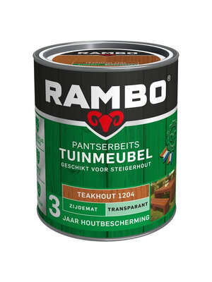 Rambo Pantserbeits Tuinmeubel Zijdemat Transparant - 750 ml Teakhout