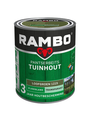 Rambo Pantserbeits Tuinhout Zijdeglans Transparant - Loofgroen