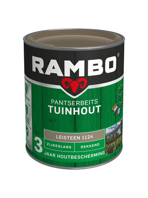 Rambo Pantserbeits Tuinhout Zijdeglans Dekkend - 750 ml Leisteengrijs Rambo Pantserbeits Tuinhout Zijdeglans Dekkend - 750 ml Leisteengrijs