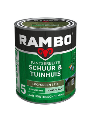 Rambo Pantserbeits Schuur & Tuinhuis Zijdeglans Transparant - Loofgroen
