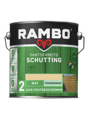 Rambo Pantserbeits Schutting Mat Transparant 2,5 liter - Blank Rambo Pantserbeits Schutting Mat Transparant 2,5 liter - Blank