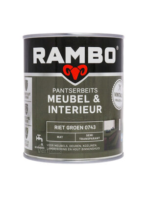 Rambo Pantserbeits Meubel & Interieur Mat 750 ml - Riet Groen
