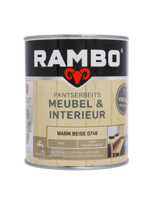 Rambo Pantserbeits Meubel & Interieur Mat 750 ml - Warm Beige