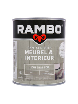Rambo Pantserbeits Meubel & Interieur Mat 750 ml - Licht Grijs