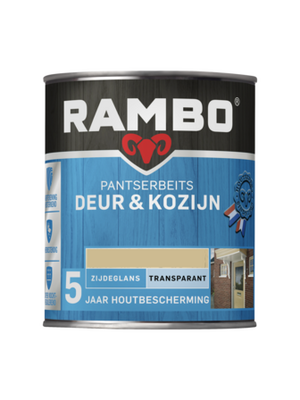 Rambo Pantserbeits Deur & Kozijn Zijdeglans Transparant 750 ml - Lichteiken Rambo Pantserbeits Deur & Kozijn Zijdeglans Transparant 750 ml - Lichteiken